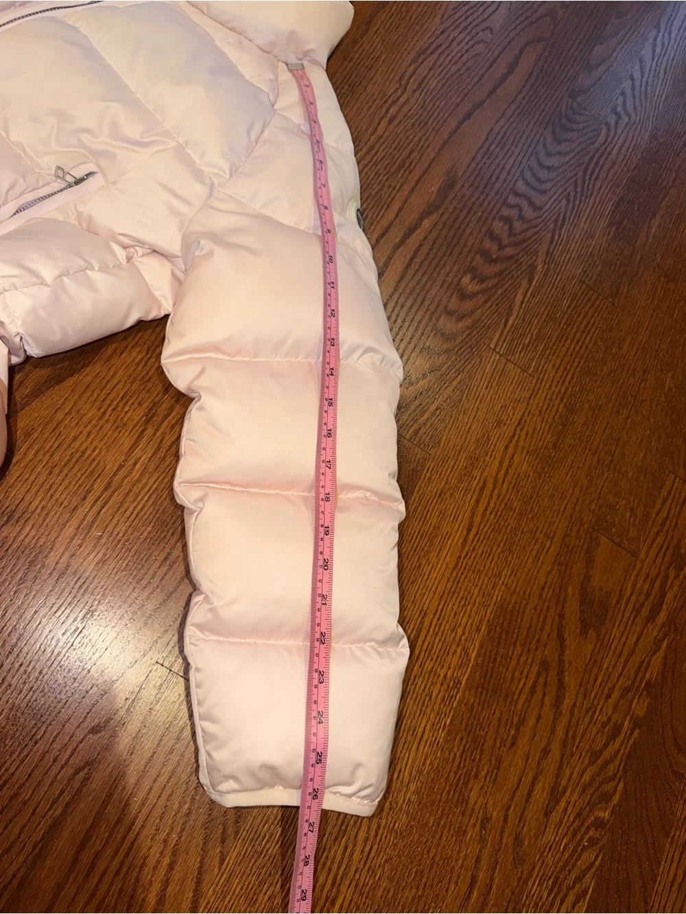 Tory Burch Pink Cropped Puffer Jacket Size S
